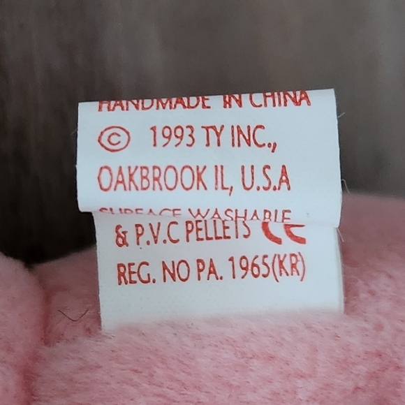 🐙 Ty Beanie Baby “Inky” the Pink Octopus – 1993 Original Collectible Plush - Picture 11 of 16